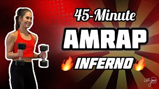 AMRAP Inferno: 45 Minutes of Fire | Full Body Workout Cardio + Strength