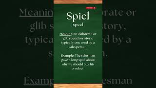 Pronounce SPIEL the right way #shorts #shortsvideo #pronunciation #english #Spiel #viral