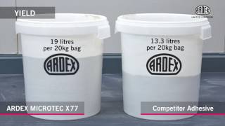 ARDEX MICROTEC X 77 Get More From Your Tile Adhesive