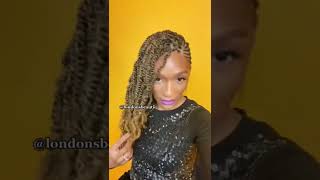 Fluffy Twist Mowhawk on Curly Natural Hair | Protective Hairstyle