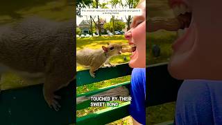 Unbreakable Bond: Woman Rescues Tiny Squirrel and Gains a Lifelong Friend! 🐿️❤️ #shorts #squirrel