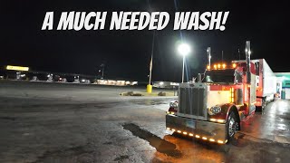 WASHING THE SALT OFF MY TRUCK AFTER TRUCKING IN SNOW | SUPERB WASH BY BLUE BEACON