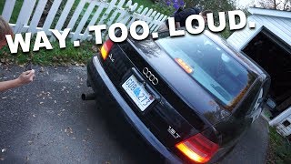 Ridiculous Straight-Piped + Anti-Lag + Turbo Audi A4...