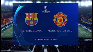 Champions League Final | Barcelona vs Manchester United | FIFA 20 Gameplay | Full Match (MX130)