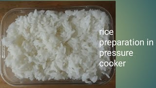 Rice preparation in pressure cooker in tamil with english subtitles