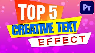 How to Text Effect in Adobe premiere pro 2023 | Video editing tutorial