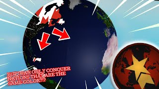 ROBLOX | RISE OF NATIONS: CANADA BUT I CAN ONLY CONQUER NATIONS THAT ARE THE SAME COLOR WITH ME!?!!