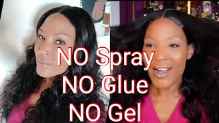 🚫 Adhesives AT ALL/ Throw On & GO/ Hurala Hair