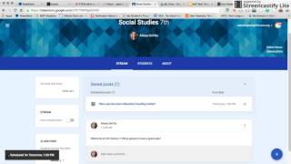 Scheduling Posts in Google Classroom