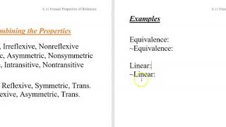 4.11d Quantificational Symbolization 11: Formal Properties of Relations