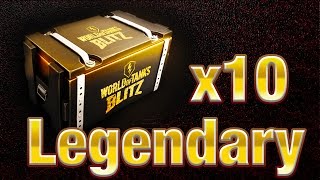 Legendary Crate Opening x10 ||World of Tanks Blitz||