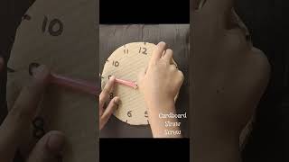 Cardboard crafts| Learn the clock #shorts #youtubeshorts #trending