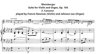 Rheinberger - 2. Cazone from Suite for Violin and Organ, Op. 166