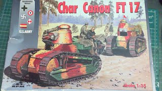 RPM 1/35 Scale Renault Char Canon FT17 Un-Boxing