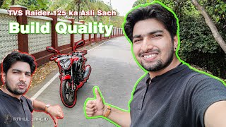 TVS Raider 125 Ka Asli Sach 😱 Build Quality?? | Rahul Jangid #video #bike #review #youtube #build