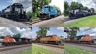 {HD 4K} The July 2024 Monthly Railfanning in New York State #subscribe