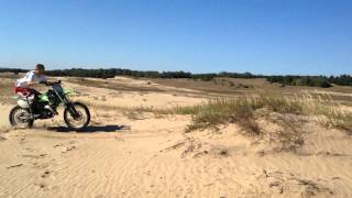 Kawasaki kx125 jump