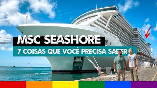 Viagem de Cruzeiro no Brasil: MSC SEASHORE - 7 Coisas que você Precisa Saber