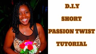 DIY SHORT PASSION TWIST|RUBBER-BAND METHOD|CROCHET #passiontwist #shortpassiontwist #protectivestyle