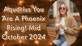 Aquarius You Are A PHOENIX Rising! Mid October 2024