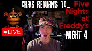 🔴 Five Nights at Freddy's LIVE STREAM with Chris - NIGHT 4 #fnaf #fnaf1