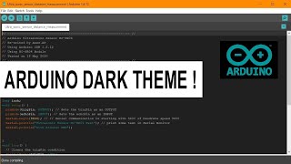 Dark theme for your Arduino IDE