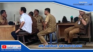 Apel Gabungan, ASN Ngopi Dikantin