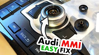 Audi MMI fix broken joystick with control wheel repair kit (A4 A5 Q5 A6 Q7)