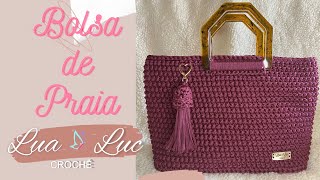 Bolsa de Praia com fio Náutico! Moderna e de fácil confecção.