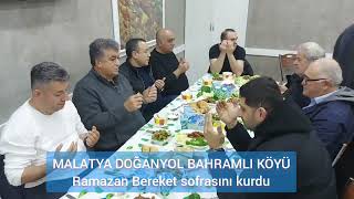 Doğanyol Bahramlı Köyü Ramazan Bereket sofrasını kurdu