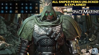 ALL SNIPER PERKS EXPLAINED! & SNIPER BUILD! | LEVEL 25 SNIPER! | #warhammer40k #spacemarine2