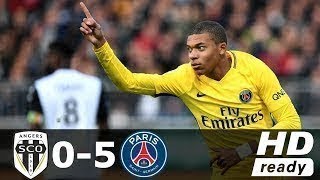 Angers vs  PSG 0-5 All goals & Highlights - 04/11/2017- HD