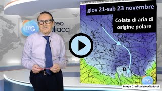 Tendenza Meteo fino a inizio Dicembre: primo vero assaggio di inverno