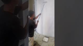 how to paint gypsum partition walls#shorts