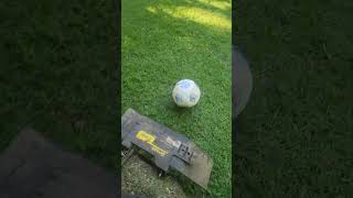 SOCCER: Lawn Mower Edition! ⚽🟢 #SoccerMower #lawnmower #fyp #shorts #soccer