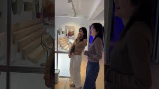 My wife and I chatting at the Korean cultural center in Paris. Just a snippet.