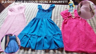 Vestido Pra Ir no Casamento do Meu Primo | Ele ñ Gostou disse que eu fiquei parecendo Smurfet 😔