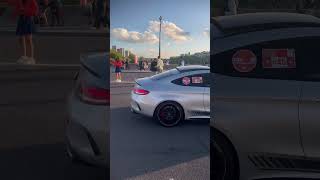 Team AMG UK  rally C63s Eiffel Tower Paris car spot