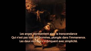 Rembrandt  La sainte famille au anges