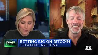 Michael Saylor interview On Bitcoin Tesla And What About Next Move.