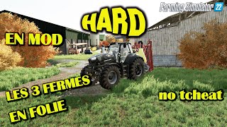 😁(LIVE FS22)(SERIE)😂 LES 3 FERMES EN FOLIE  EP03 MOD HARD NO TCHEAT🚜 😂multi