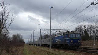 | ET22-073 PKP Cargo z kontenerami CDiRS | Rogów |