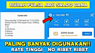 CARA UBAH PULSA JADI SALDO DANA, SHOPEPAY, GOPAY, OVO, LINK AJA, TERBARU 2023- TANPA POTONGAN?