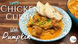 Tips and Tricks to how to make Yummy CHICKEN CURRY with Pumpkin. #greenacornSquash  #quickandeasy