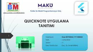 QuickNote Uygulaması