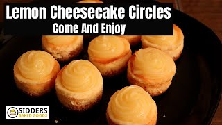 Lemon Cheesecake Squares.... Circles?