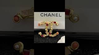 Chanel brooch CHANEL cube gem enamel brooch