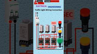 traffic light wiring connection #electrical #electricalengineering #wiring #shorts