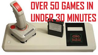 Over 50 Commodore 64 & C64GS Cartridge Games In Under 30 Minutes