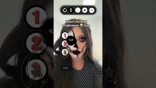 Spooky TikTok Filter with Halloween Make Up Looks